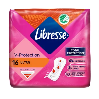 Bindor Ultra thin Normal Utan vingar 16-p Libresse.