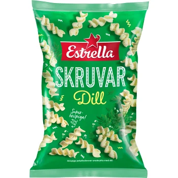 Snacks Dillskruvar 80g Estrella.