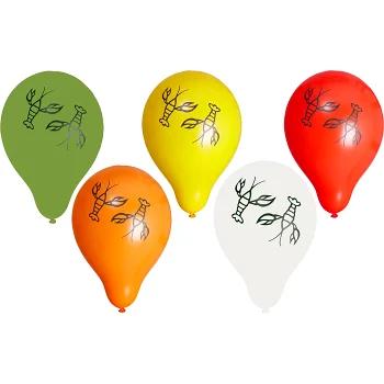 Kräftballonger 10-p mixade färger 25cm Festive.
