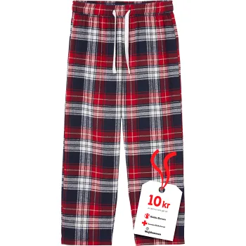 Flanellbyxa blå/röd 110/116 mywear.