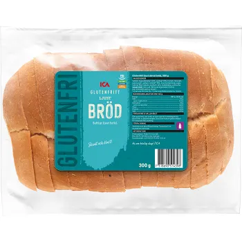 Glutenfritt Ljust Surdegsbröd 300g ICA.