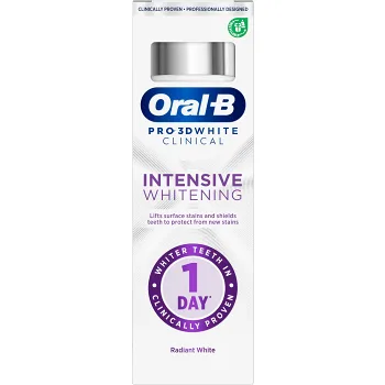Tandkräm Pro-3DW Clinical Intensive Whitening 75ml Oral-B.