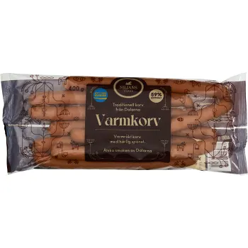 Varmkorv 8-pack 400g Siljans Chark.