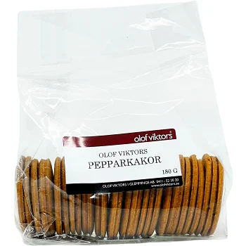 Pepparkakor Små 180g Olof Viktors i Glemminge.