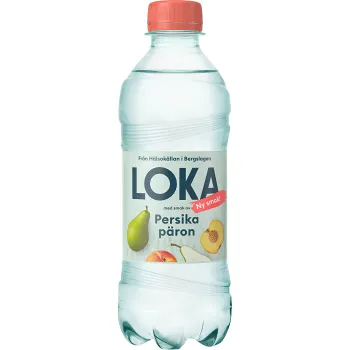 Kolsyrat Vatten Persika Päron 33cl Loka.