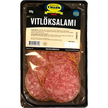 Vitlöksalami 80g Risbergs Chark.