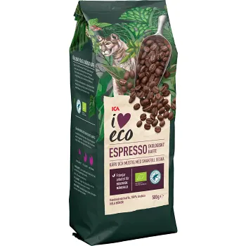 Espresso Hela bönor Ekologisk 500g ICA I love eco.