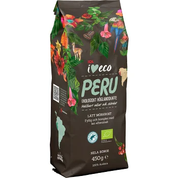 Kaffe Peru Hela bönor Ekologisk 450g ICA I love eco.