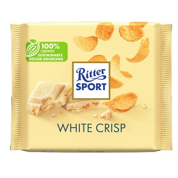 Chokladkaka White Crisp 100g Ritter.