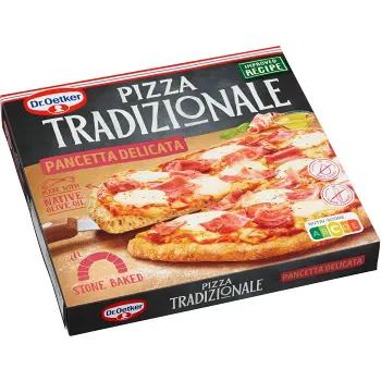 Pizza Tradizionale Pancetta delicata 390g Dr. Oetker.