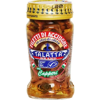 Sardeller Med Kapris ca 95g Talatta.