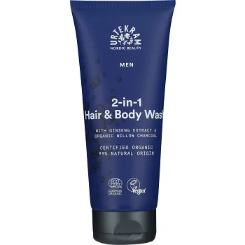 Kroppsvård 2-in-1 Hair &amp; Body Wash Men 200ml Urtekram.