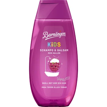 Schampo &amp; Balsam Hallon 250ml Barnängen.