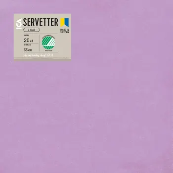 Servett Lila 33cm 20-p ICA Home.