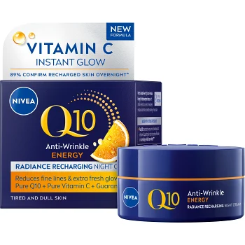 Nattkräm Q10 Energy Radiance Recharging Night Cream 50ml Nivea.