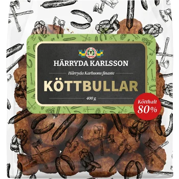 Köttbullar 400g 80% Kötthalt Härryda Karlsson.