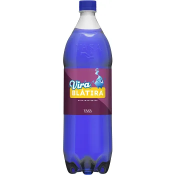 Läsk Vira Blåtira 1,5l Vasa Bryggeri.