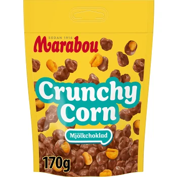 Choklad Never Stop Crunchy Corn 170g Marabou.