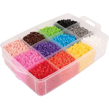 Rörpärlor med förvaringsbox 12000st Playbox.