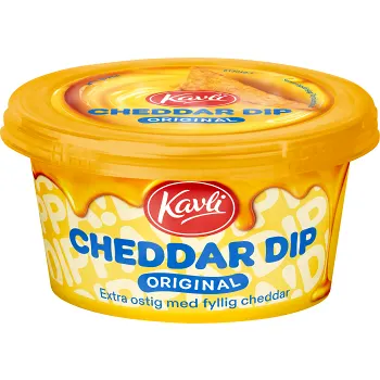 Dip Cheddar Original 185g Kavli.