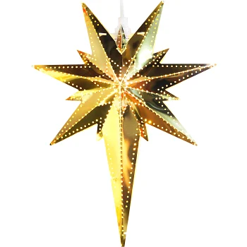 Adventsstjärna Betlehem Mässing 25x35cm Star Trading.