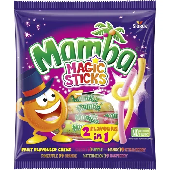 Godispåse Fruktkola Stänger 140g Mamba.