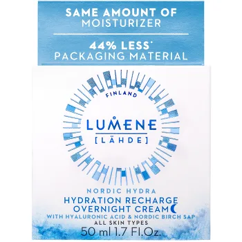 Nattkräm för ansikte Nordic Hydra Overnight Cream 50ml Lumene.