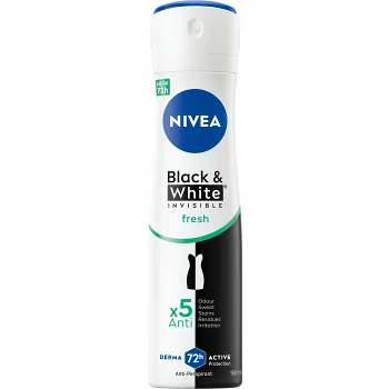 Deodorant Spray 72h Black &amp; White 150ml Nivea.