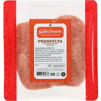 Pressylta Skivad 200g Nyhléns Hugosons.