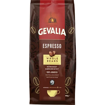 Kaffe Hela bönor Espresso 900g Gevalia.