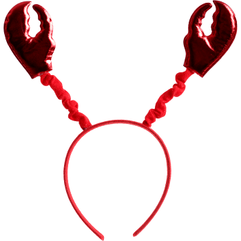 Diadem m kräftklor röd 29cm Festive.