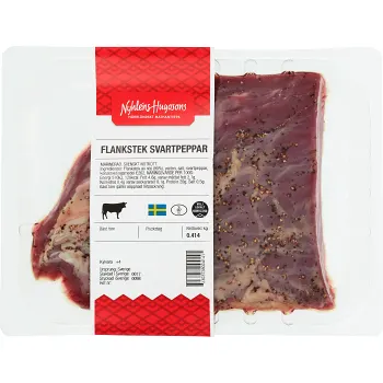 Flankstek Svartpeppar 400g Nyhléns Hugosons.