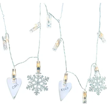 Ljusslinga Clippy Klädnypor Star Trading.