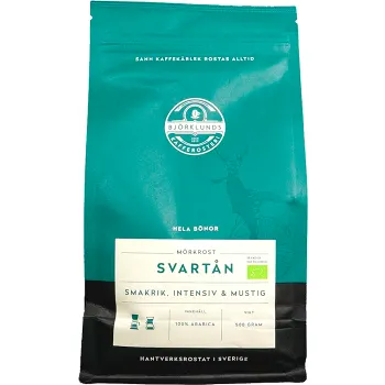 Kaffe Svartån Eko Hela Bönor 500g Björklunds Kafferosteri.