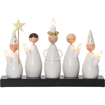 Elljusstake Luciakör 5LED E10 Star Trading.