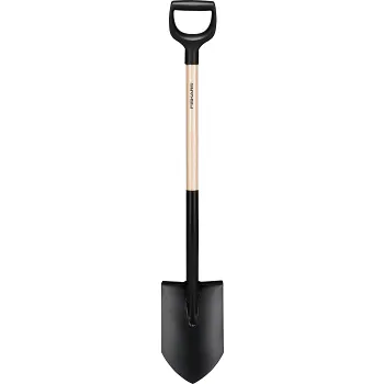 Spade spetsig solid stål/trä FSC.