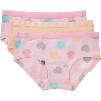 Hipster Luna 3p rosa med hjärtan 86/92 ICA I love eco.