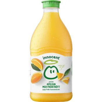 Apelsinjuice med fruktkött 1,5l Innocent.