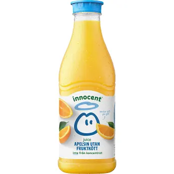 Apelsinjuice utan fruktkött 900ml Innocent.