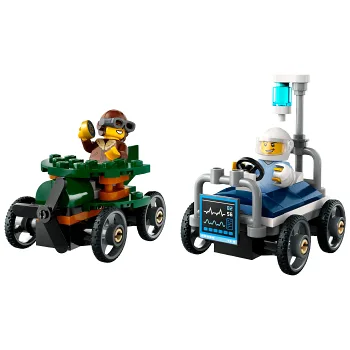 LEGO City Flygplan mot sjukhussäng - racingpaket 60459.