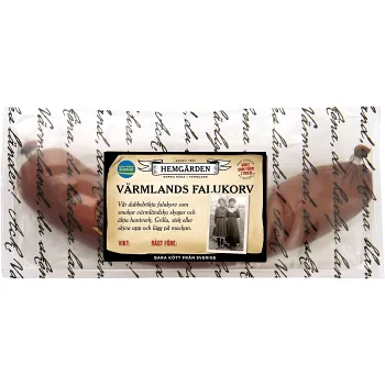 Värmlandsfalukorv 500g Hemgården.