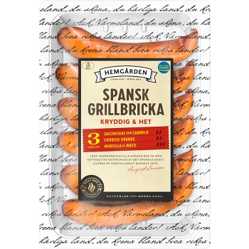 Grillbricka Spansk 480g Hemgården.