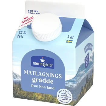 Matlagningsgrädde 15% 300ml Norrmejerier.