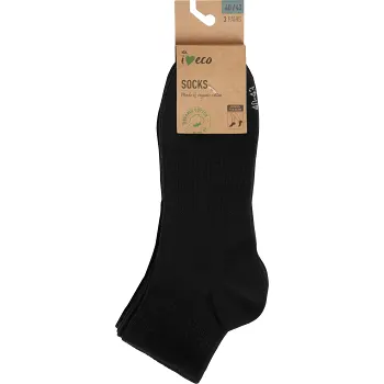 Hiddensocka Orsa 3p svart 40/43 ICA I love eco.