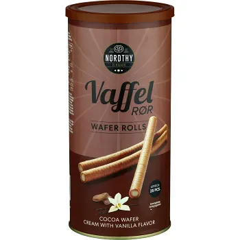 Wafer rolls Cocoa 250 g Nordthy.