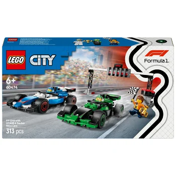 LEGO City F1 startfält med VCARB och Sauber racerbilar  60474.
