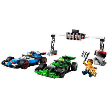LEGO City F1 startfält med VCARB och Sauber racerbilar  60474.