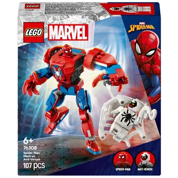 LEGO Marvel Spider-Mans robot mot Anti-Venom 76308.