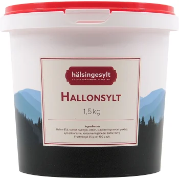 Hallonsylt Lättsockrad 1,5kg Hälsingesylt.