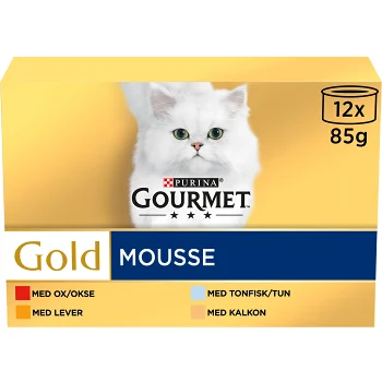 Kattmat Mousse 12-p 85g Gourmet.